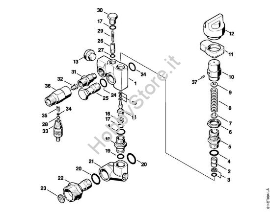Unità  regolatrice di sicurezza Idropulitrice elettrica (RE) RE 330 K della marca STIHL